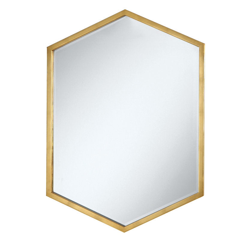 Cherine Hexagon Wall Mirror & Reviews AllModern